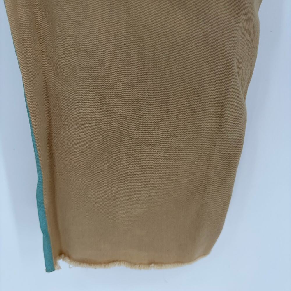 MOTHER The Shaker Prep Fray Jeans Killing Time Khaki Cerulean Women's 30 - Picture 12 of 13